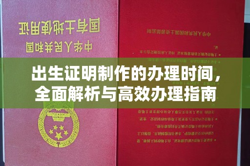 洱源出生证明制作的办理时间，全面解析与高效办理指南