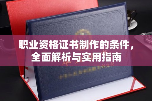 洱源职业资格证书制作的条件，全面解析与实用指南